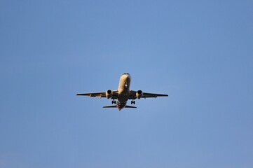 Fototapeta na wymiar Beautiful airplane in the sky. High quality photo