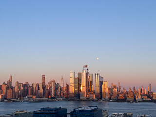 New York sunset view