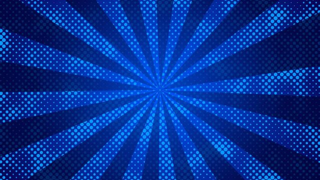 Animated looped background in pop art and comic style	
