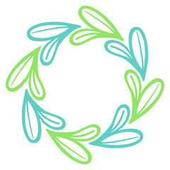 Decorative frame with branches