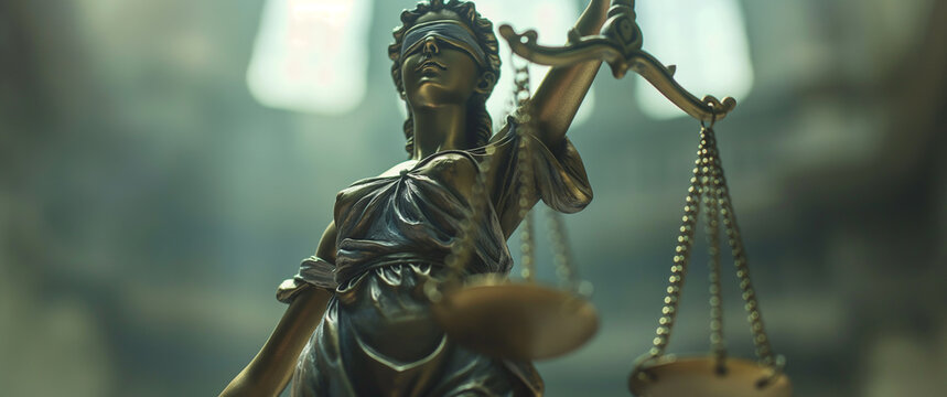 Figurka Temidy,  bogini sprawiedliwości, prawa i wiecznego porządku. Temida. Lady Justice