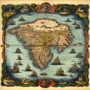 b'A map of the world showing the continents of Europe, Africa, and Asia.'