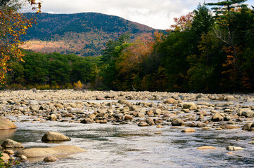 landscape with mountains and stream