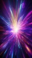 b'Colorful Abstract Light Explosion'