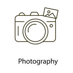 Photography Vector Icon Design Icon symbolizing the concept of photography.