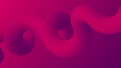Fototapeta premium Abstract trendy 3d wavy fluid background wallpaper. Gradient color 3d fluid liquid wallpaper background. Abstract 3d landing page template. Website concept, flyer, brochure, banner background