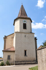 Fototapeta na wymiar Kirche Sankt Wendelin und Sixtus in Lehengütingen
