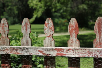 old wooden fence