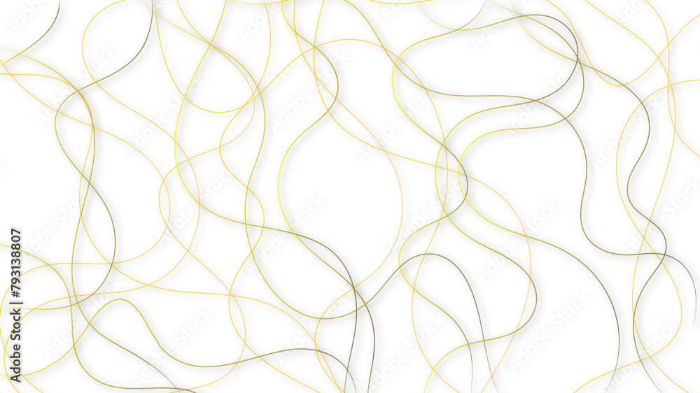 Aufkleber colorful random pattern line stroke on a transparent background. decorative golden pattern with tang