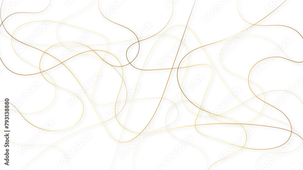 Aufkleber colorful random pattern line stroke on a transparent background. decorative golden pattern with tang