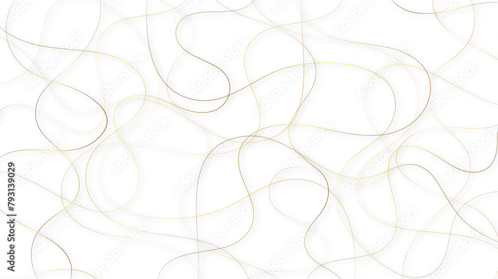 Aufkleber colorful random pattern line stroke on a transparent background. decorative golden pattern with tang