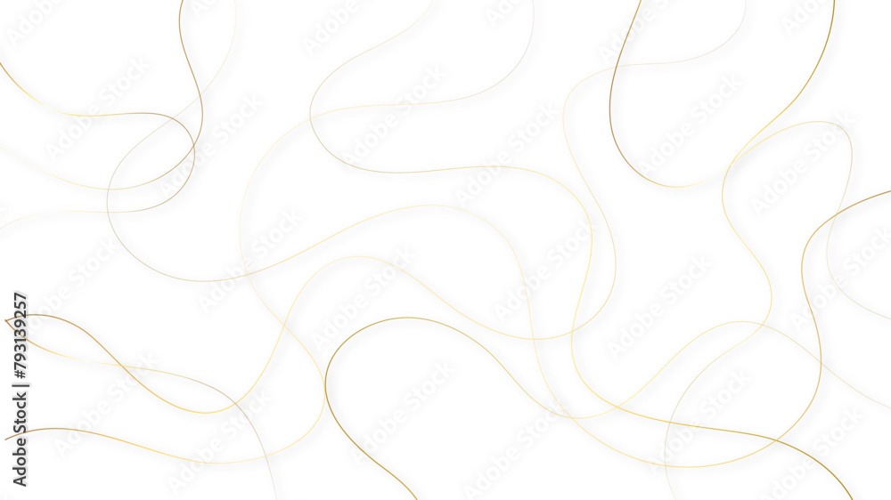 Poster colorful random pattern line stroke on a transparent background. decorative golden pattern with tang