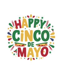 Happy Cinco De Mayo T Shirt Design