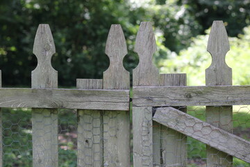 old wooden fence
