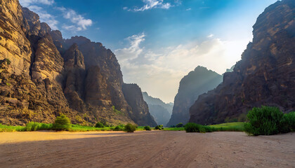 The beautiful Wadi Al-Disah in the Tabuk region is one of the most famous valleys in western Saudi...