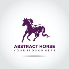 Abstract Horse Logo template. Vector Illustrator
