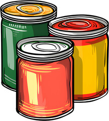 canned fruit cans, canned cans, cans