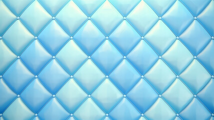 Blue Quilted Leather Texture Background