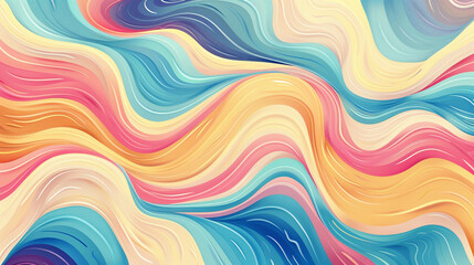 Fototapeta premium Abstract background with swirling shapes and colorful waves vector illustration. glitter pop background with colorful marble pattern.