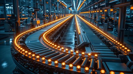 State-of-the-art fabrication plant integrating IoT sensors for real-time monitoring and predictive maintenance.