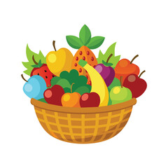 A variety of fruits illustration