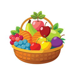 A variety of fruits illustration