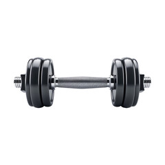 Naklejka premium An image of a dumbbell weight isolated on transparent background showcasing fitness exercise equipment