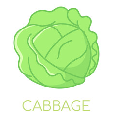 Gabage vegetable lcolored icons illustration