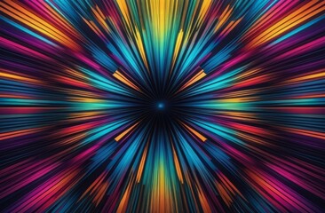 Obraz premium Rhythm of color: abstract image with multicolored lines