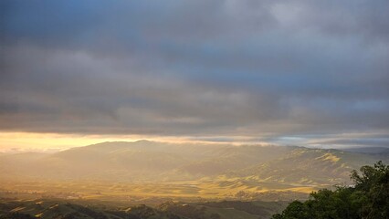 Obraz premium clouds over the mountains