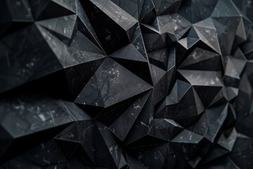   A monochrome image of a triangular arrangement of black and white objects - obrazy, fototapety, plakaty