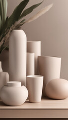 Minimalist Ceramic Vases and Sculptures