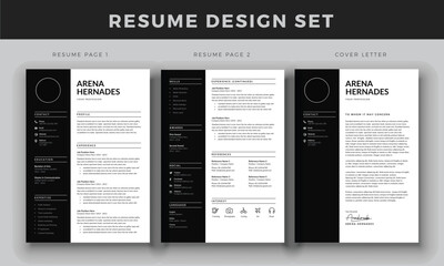 Minimalist resume cv template