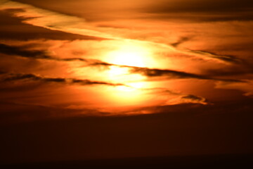 sunset in the desert