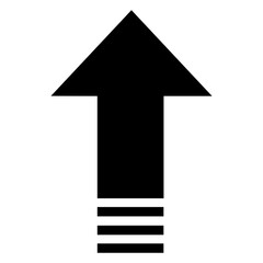 Fototapeta premium Up arrow icon. Upward arrow. Upward direction. Multimedia. Webpage