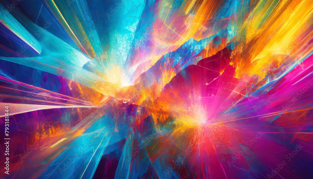 Aufkleber vibrant and dynamic background. abstract wavy pattern.