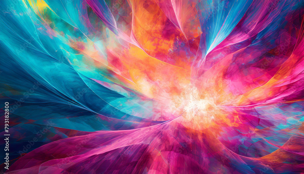 Aufkleber vibrant and dynamic background. abstract wavy pattern.