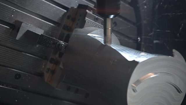 Five Axis CNC Milling Machine in Slow Motion