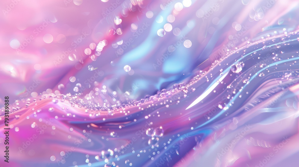 Poster light pink and purple shimmering glossy background created with generative ai