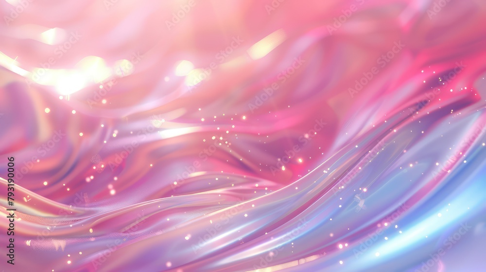 Aufkleber light pink and purple shimmering glossy background created with generative ai