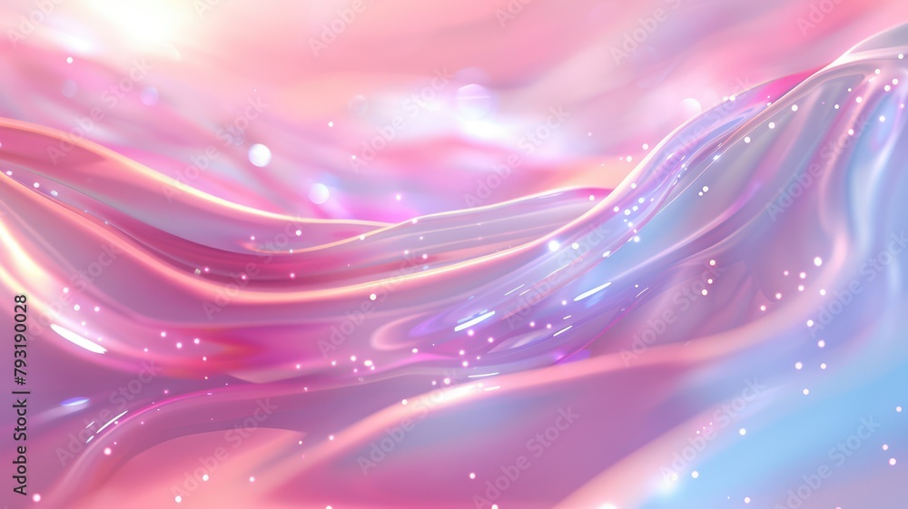 Poster light pink and purple shimmering glossy background created with generative ai