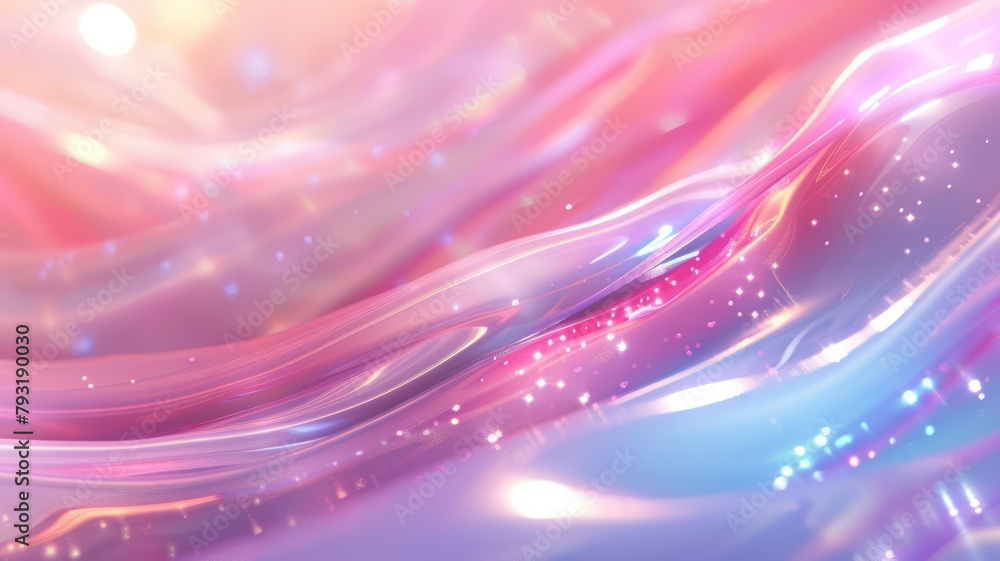 Poster light pink and purple shimmering glossy background created with generative ai