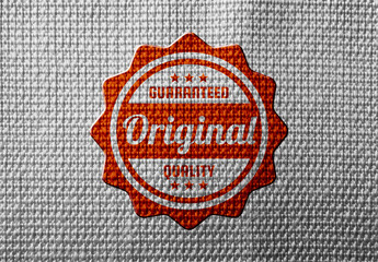 Fabric Logo Mockup. Ai Generated