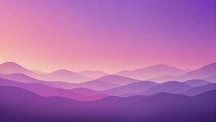 Foto op Canvas Abstract Illustration of Gentle Purple Color Gradient Background, Lofi Multi Color Vintage Retro Design © xKas