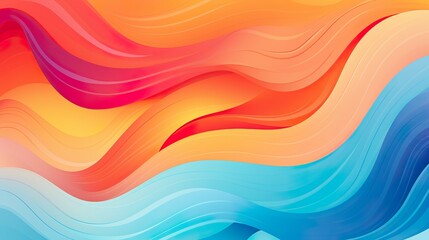 Obraz premium Soft waves of warm tones flowing harmoniously suggesting comfort and warmth, perfect for soothing themes