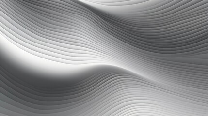 Obraz premium A strong presence of dynamic metallic waves span across a gradient gray, showcasing movement and depth
