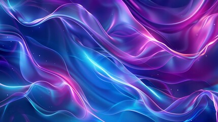 Enamel flat background with flowing blue and purple motif
