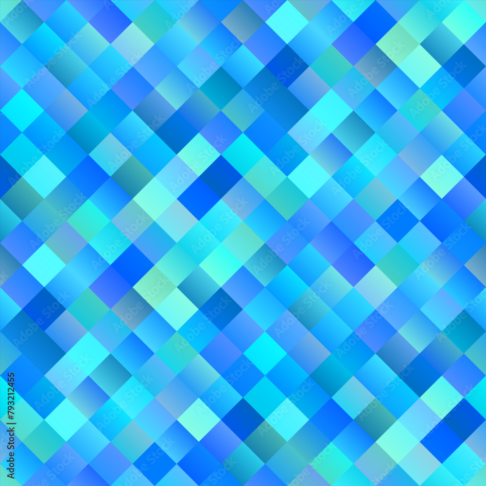 Poster seamless geometrical square pattern background - abstract geometric vector graphic design from diago