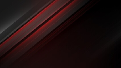 Red and Black Textured Background for Presentation Slide Design, Red Light Effect on Wall.
