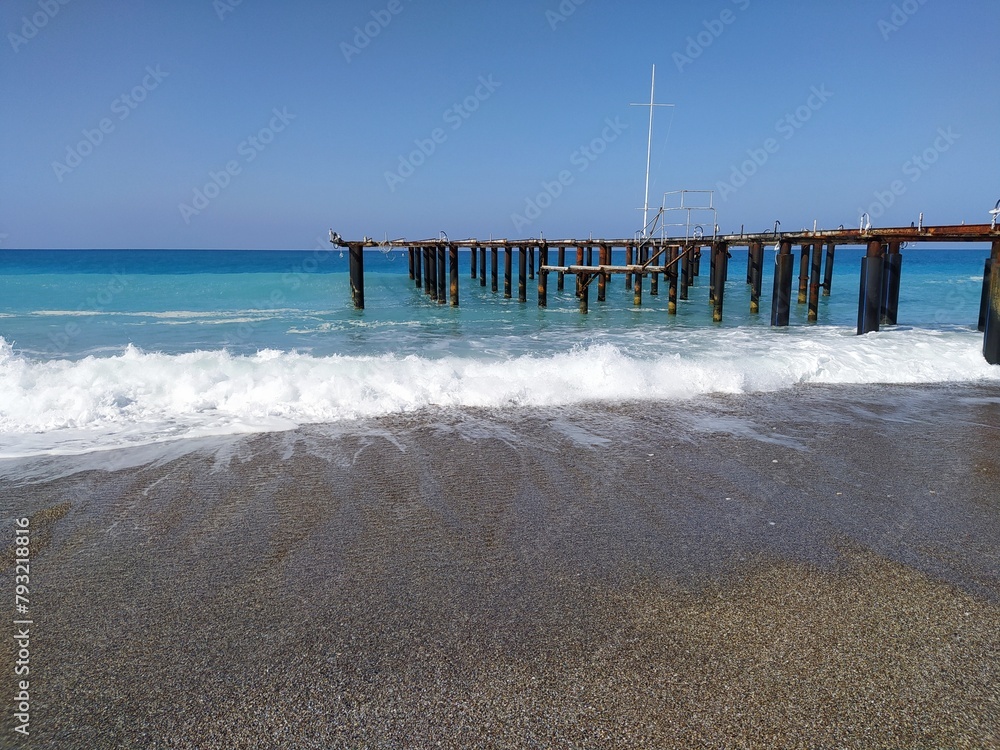 Wall mural Pier - Mediterranean Sea - Alanya